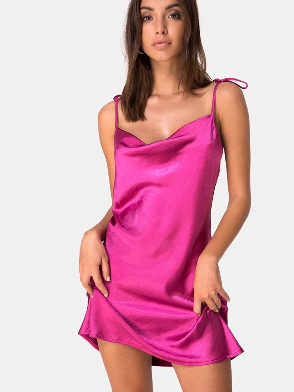 Motel Rocks Camara Dress Magenta